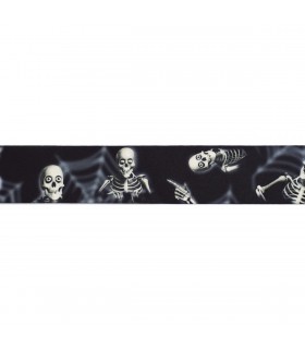 Cinta Ancha Halloween Skeletons 3.9 cm x 10 m