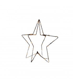 Adorno Estrella 3D con Luz LED 30 cm Alparamis