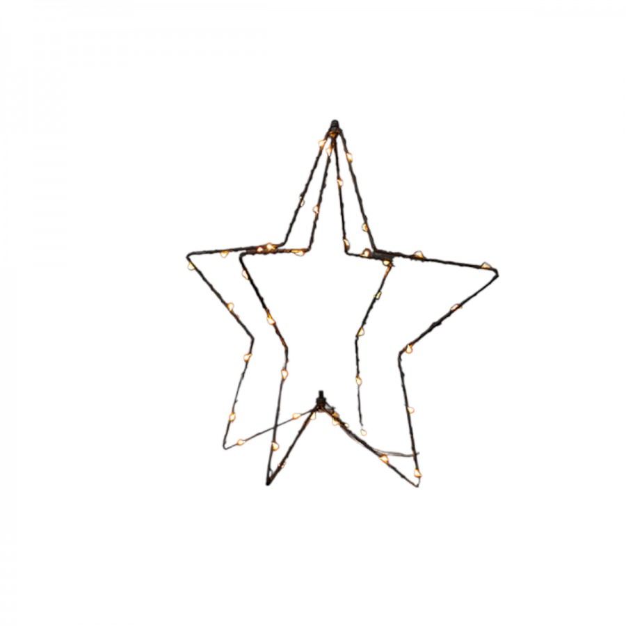 Adorno Estrella 3D con Luz LED 30 cm Alparamis