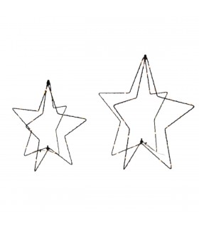 Adorno Estrella 3D con Luz LED 30 cm Alparamis