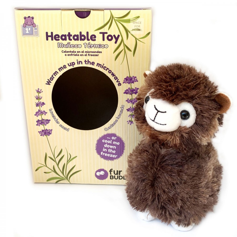 Peluche Térmico Llama Marrón Fur Buddies
