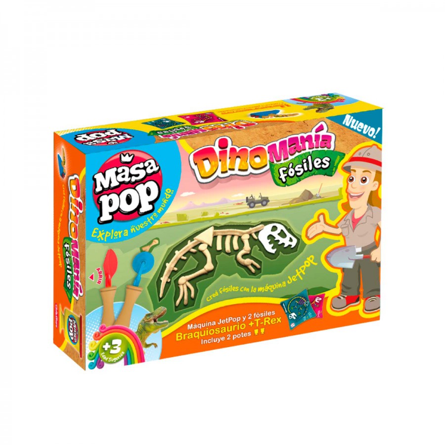 Set Fósiles Masa Pop Dinomanía