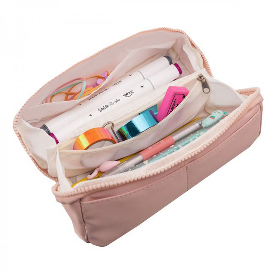 Cartuchera con 1 Cierre Minimal Rosa 1 lt Talbot