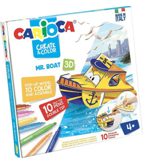 Set Crea y Colorea en 3D Barco
