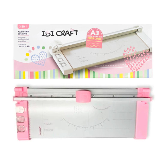 Gillotina Rotativa A3 Rosa Ibicraft