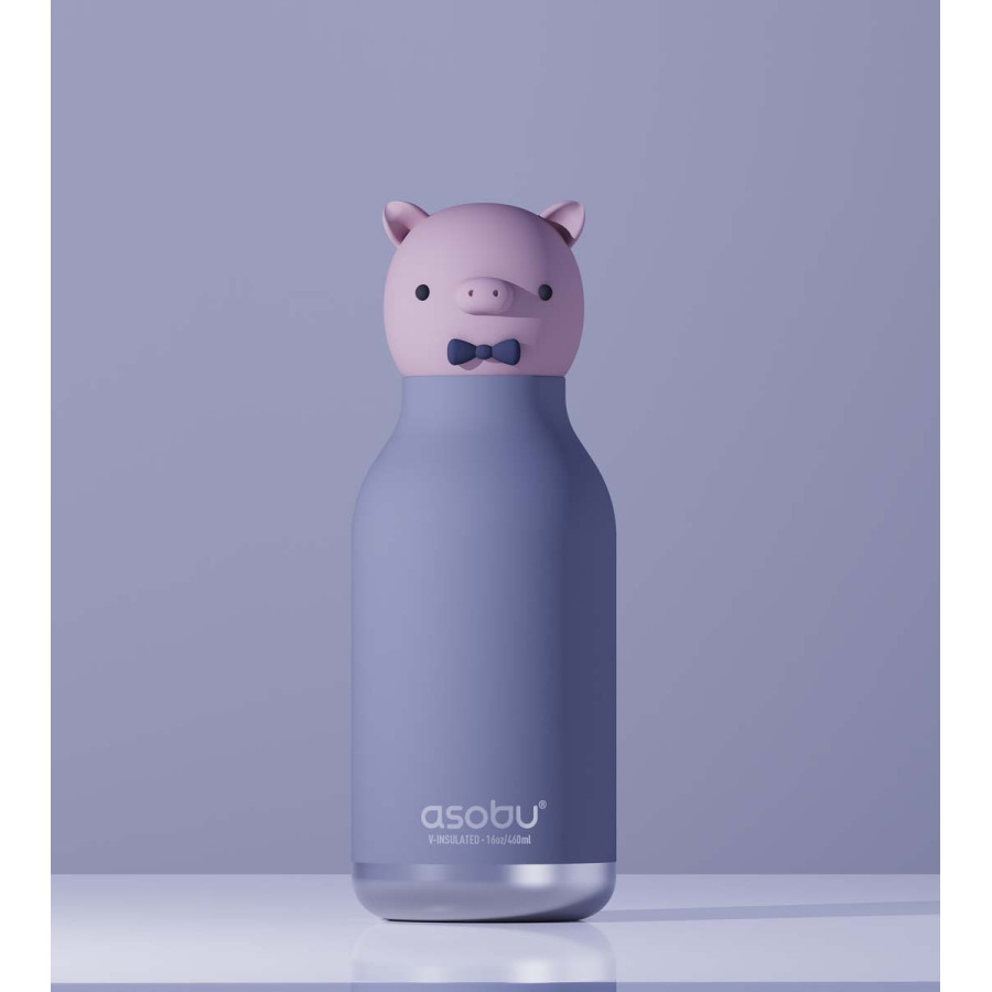 Botella Térmica Bestie Piggy 460 ml Asobu