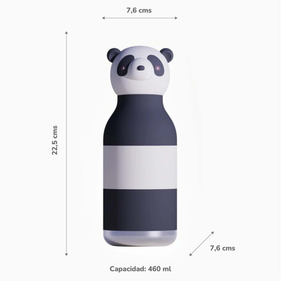 Botella Térmica Bestie White Panda 460 ml Asobu