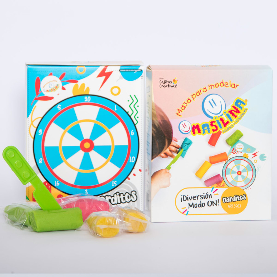 Cajita Creativa de Juego Dardos Masilina