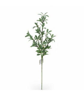 Rama de Hojas Verdes con Perlas 61 cm Alparamis