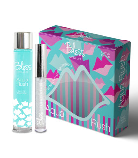 Set Eau de Toilette y Lip Gloss Aqua Rush Bless