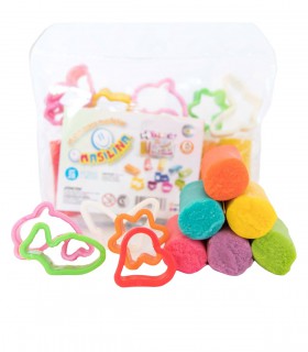 Set de 5 Sticks de Masa con Moldes Masilina