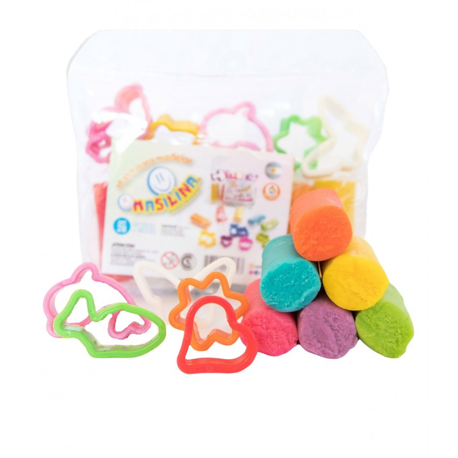 Set de 5 Sticks de Masa con Moldes Masilina