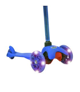 Monopatín de Aluminio Rocker Mini de 3 Ruedas Azul