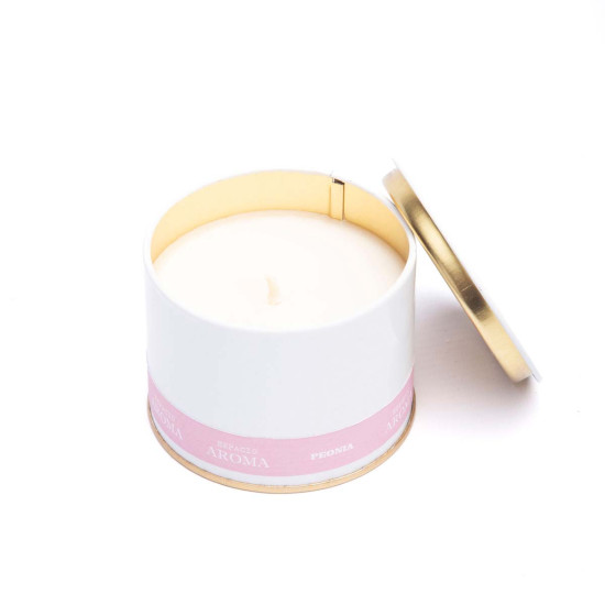 Vela Viajera 130 g Edición Limitada Peonia Espacio Aroma