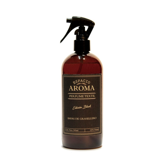 Aromatizador Textil 500 ml Línea Black Bayas de Grosellero Espacio Aroma