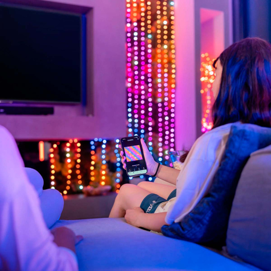 200 Luces LED Decorativas Inteligentes Candies Pearls RGB USBC Twinkly