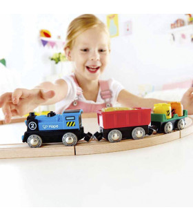 Tren de Carga a Pilas de Juguete Hape