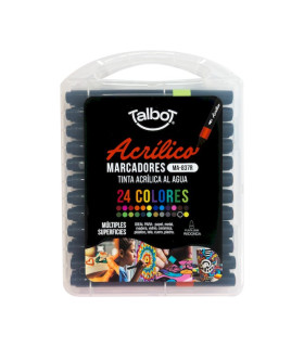 Marcadores Acrilicos en Valija Talbot x 24