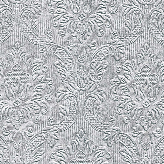 Servilletas 25 x 25 cm Ornament Silver Xmas
