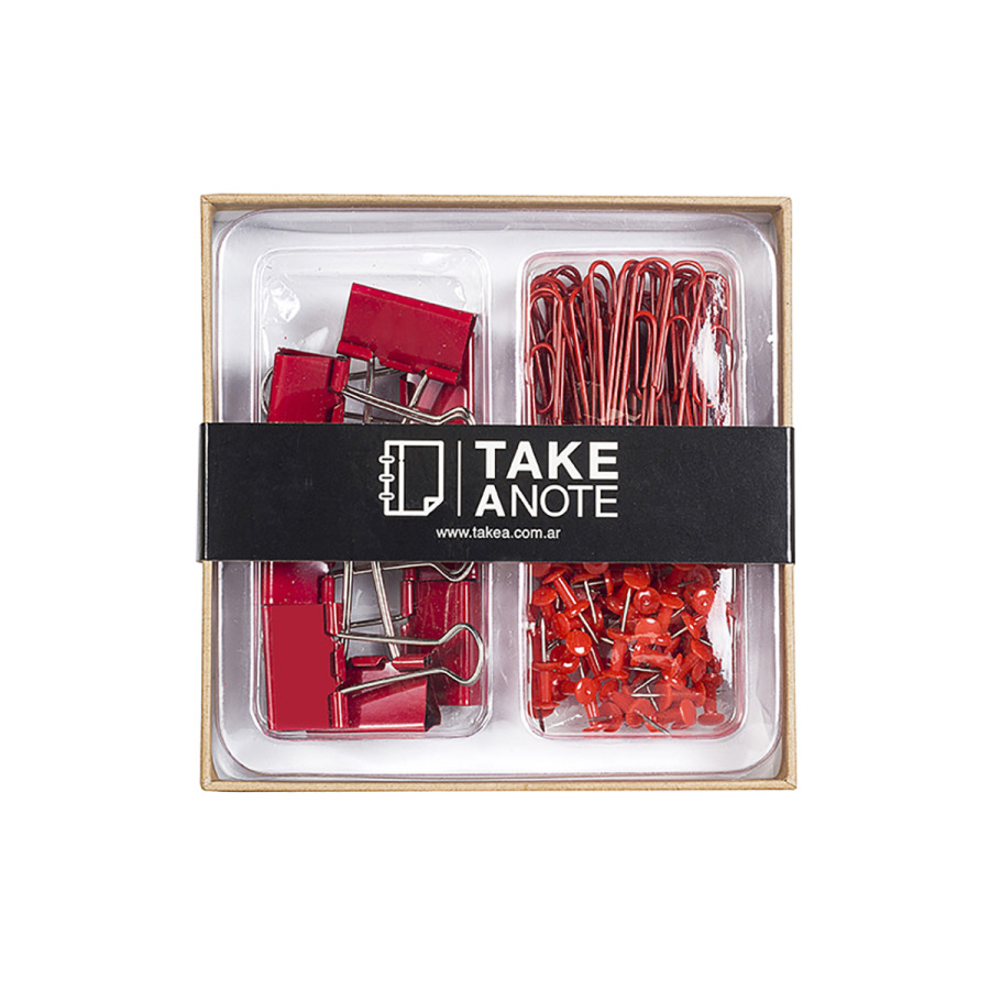 Set de escritorio - Rojo