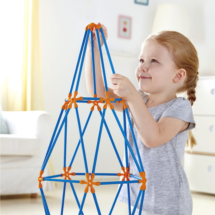 Kit Flexistix de Construcción Creativa Multi Torres 132 pzas Hape