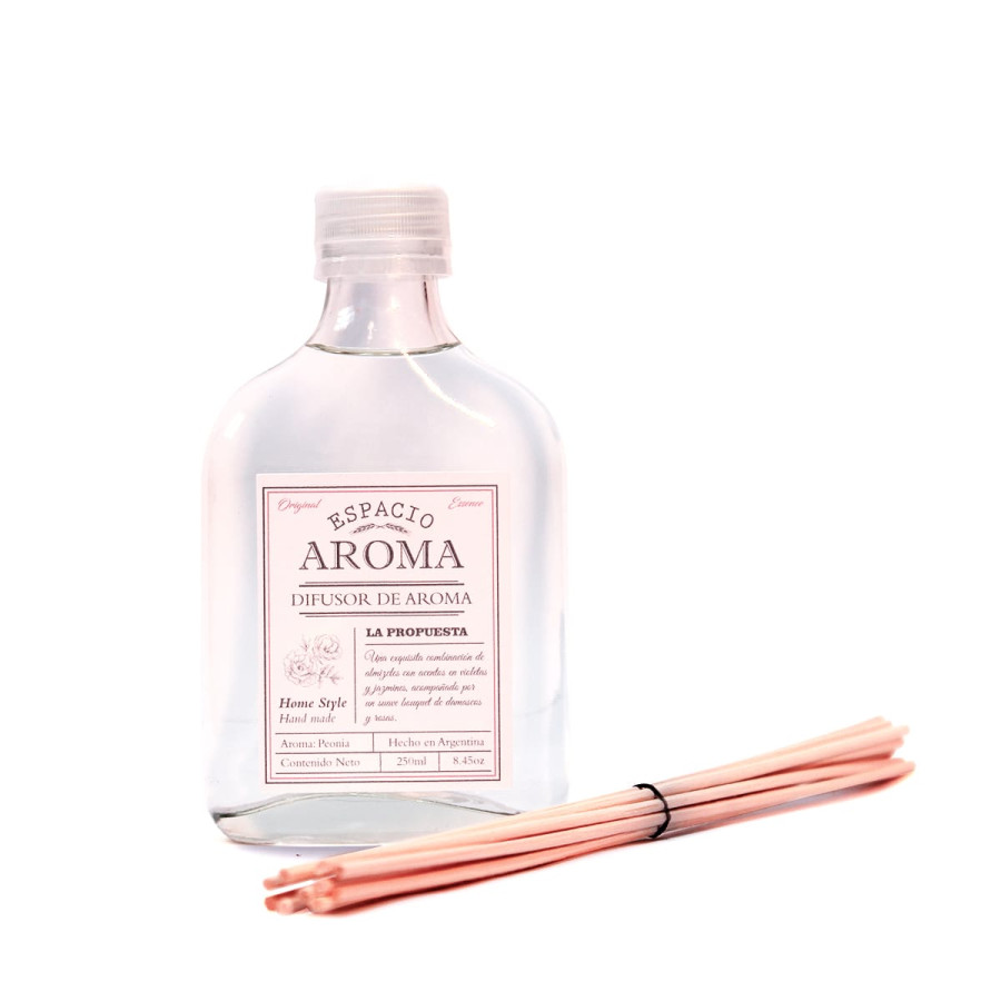 Difusor Ambiental 200 ml Línea Clásica Peonia Espacio Aroma