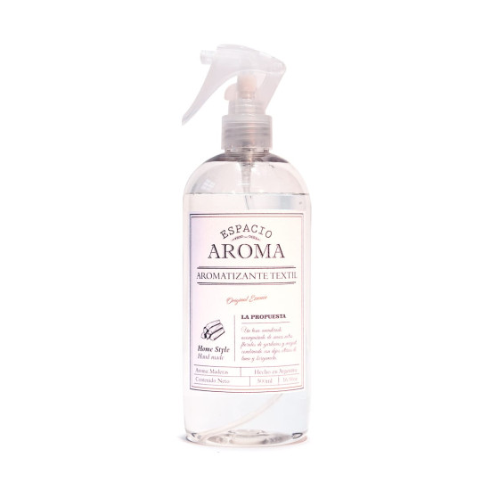 Aromatizador Textil 500 ml Línea Clásica Maderas Espacio Aroma