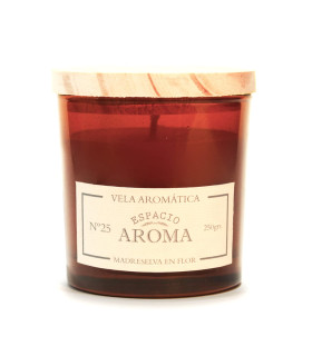 Vela de Soja 250 g Línea Botánica Madreselva en Flor Espacio Aroma
