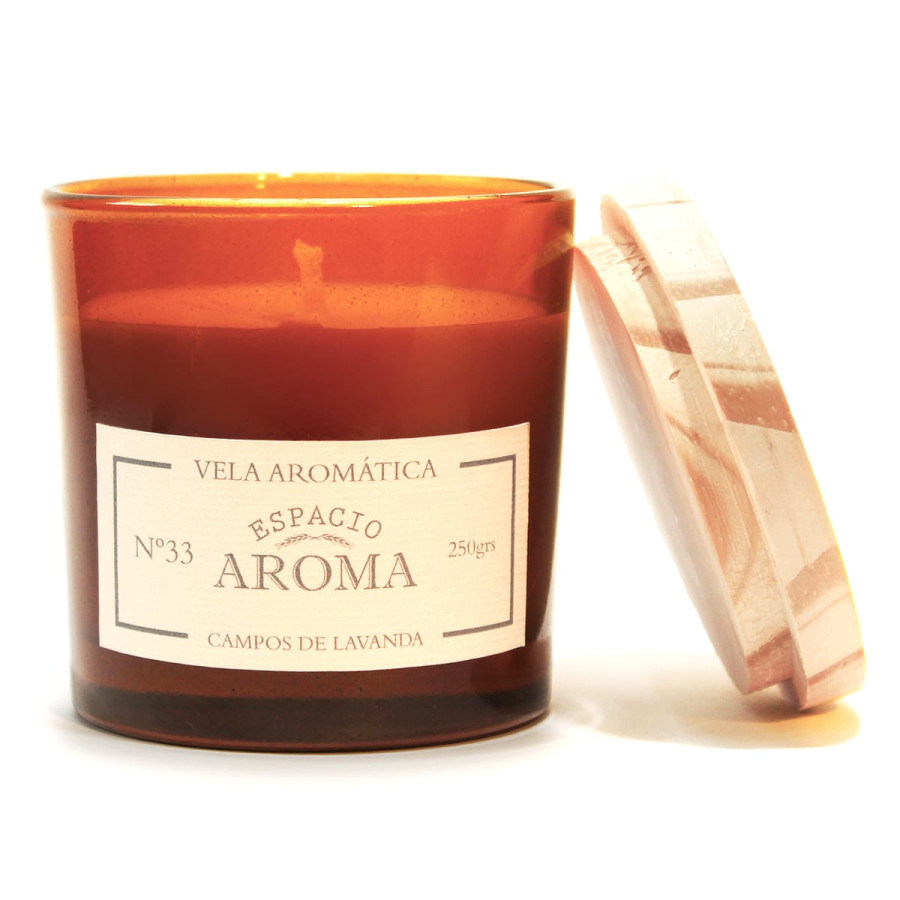 Vela de Soja 250 g Línea Botánica Campos de Lavanda Espacio Aroma