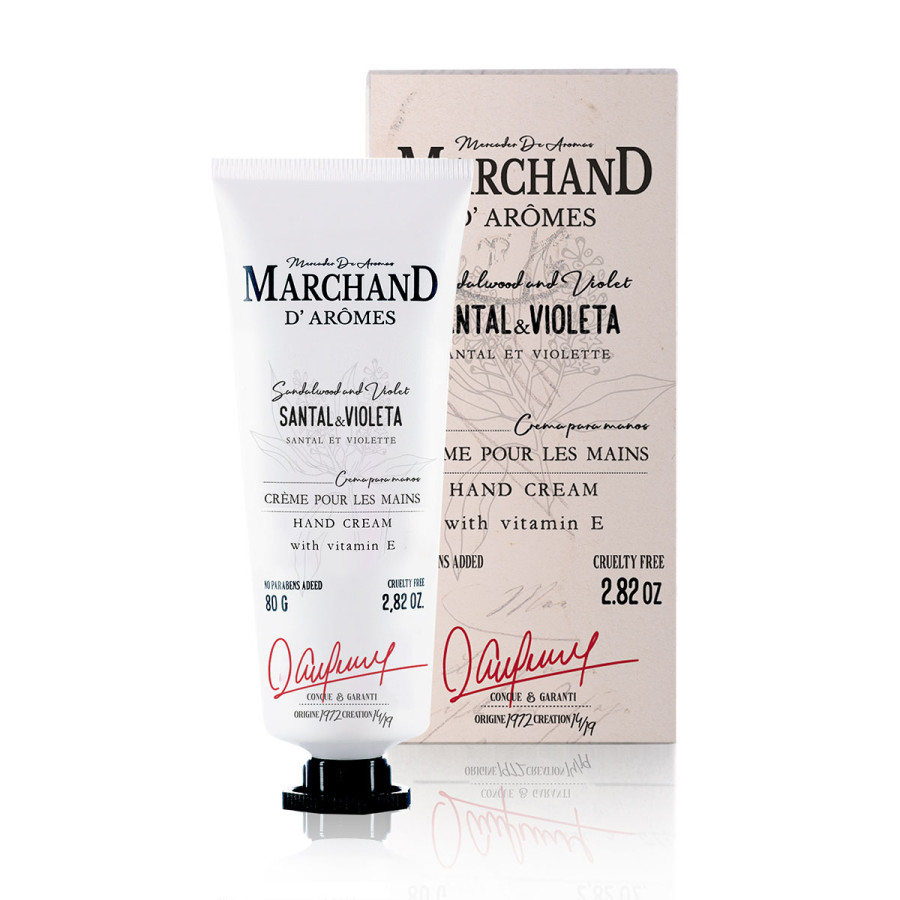 Crema de Manos Marchand D Aromes Santal y Violeta 80 g