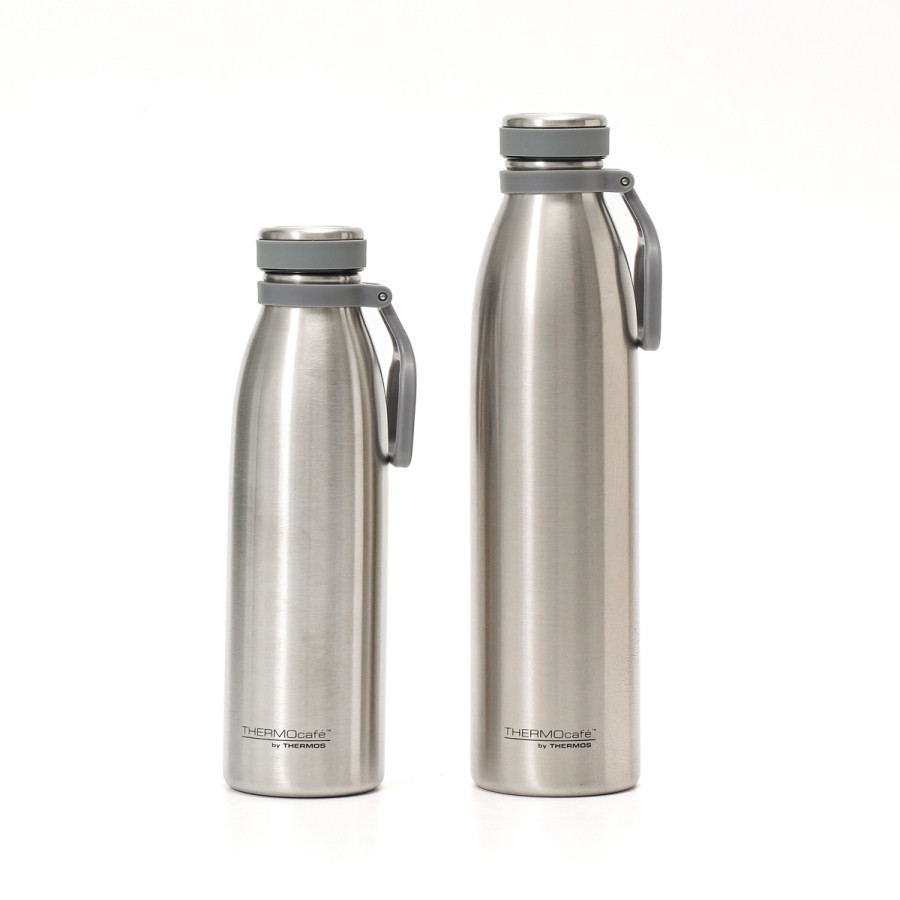 Botella Térmica 750 ml con Tapa a Rosca y Manija Thermos Acero