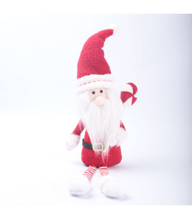 Adorno de Santa Sentado Piernas Extensibles 61 cm Alparamis