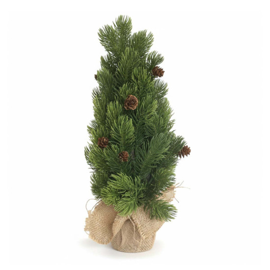 Árbol de Navidad con Piñas y Yute 35 cm Alparamis
