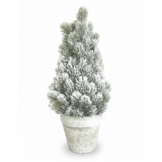 Árbol de Navidad Nevado en Maceta 49 cm Alparamis