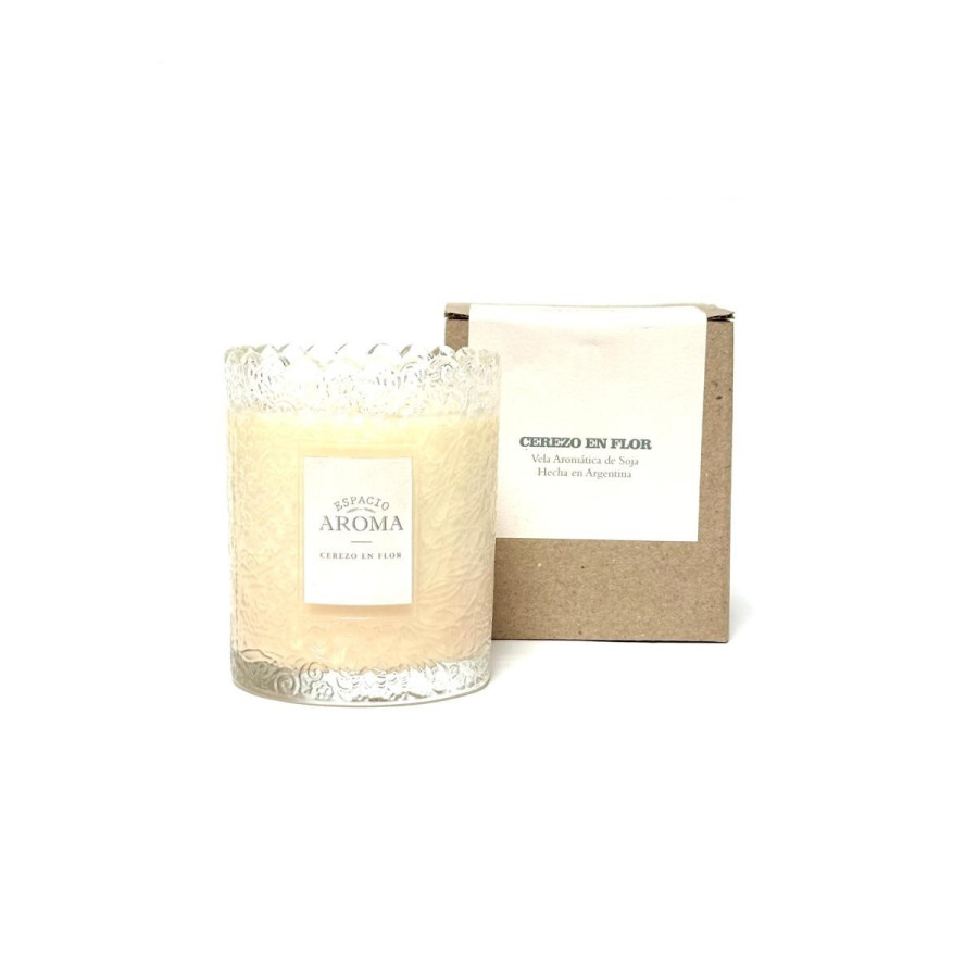 Vela en Vaso Búlgara 250 g Cerezo en Flor Espacio Aroma