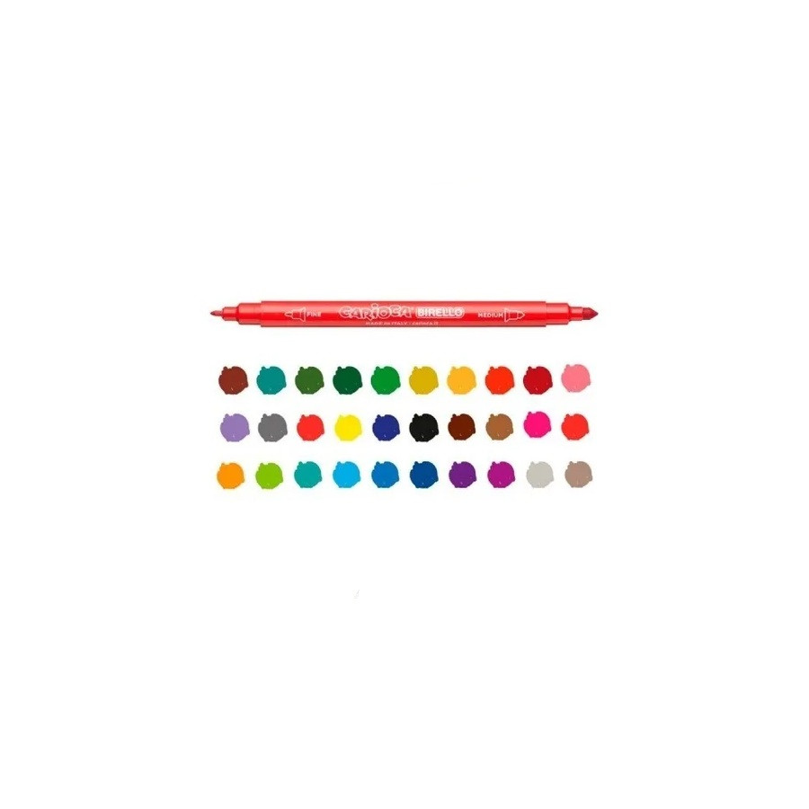 Marcadores Doble Punta Birello Carioca x 30