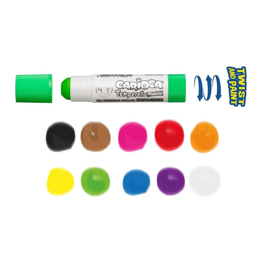 Témperas Sólidas para Tela Temperello Carioca x 10