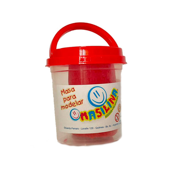 Pote de Masa para Moldear Roja 150 g Masilina