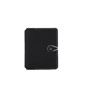 Cuaderno Madison A6 Button Negro