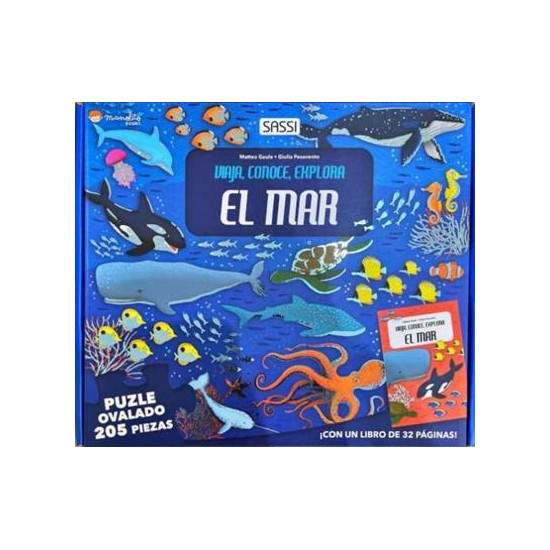 Libro Más Rompecabezas Ovalado El Mar