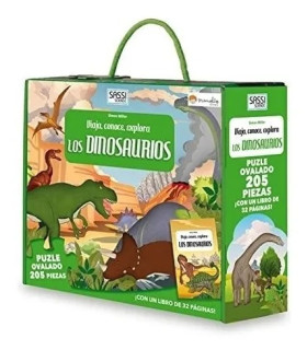 Libro Más Rompecabezas Ovalado Dinosaurios