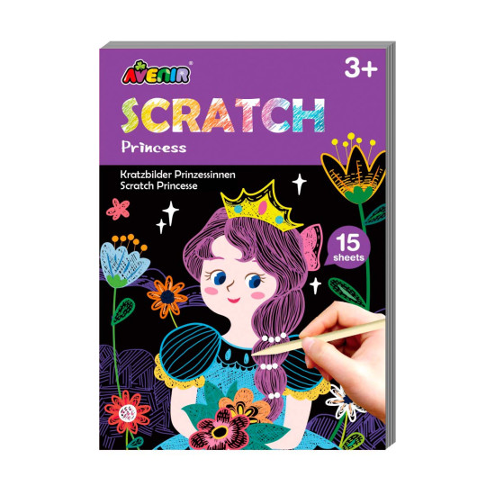 Mini Scratch Book Princesas Avenir