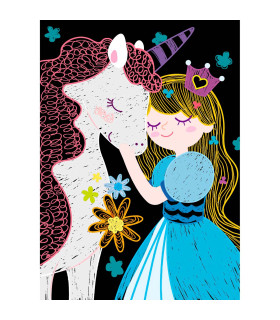 Mini Scratch Book Princesas Avenir