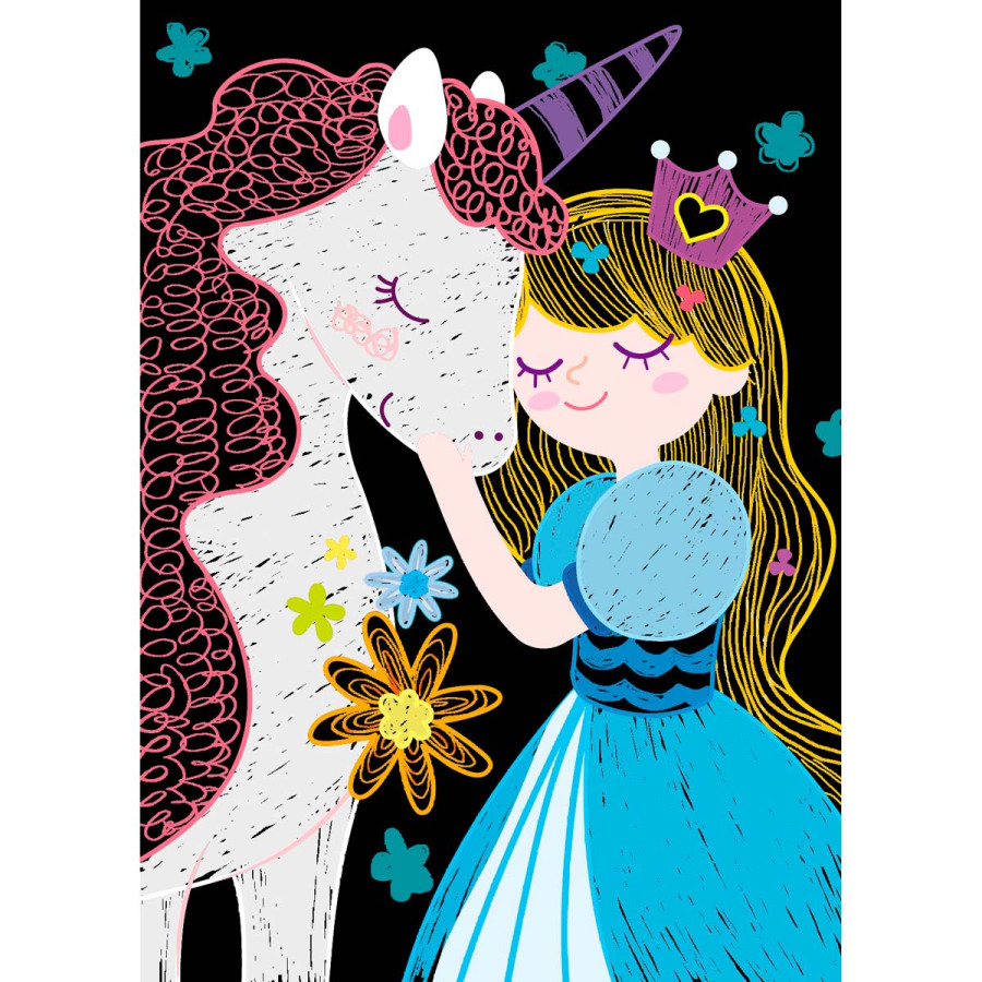 Mini Scratch Book Princesas Avenir