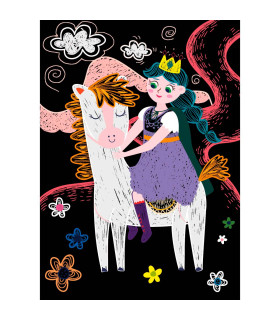 Mini Scratch Book Princesas Avenir