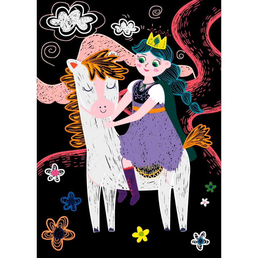 Mini Scratch Book Princesas Avenir