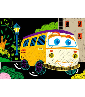 Mini Scratch Book Autos Avenir