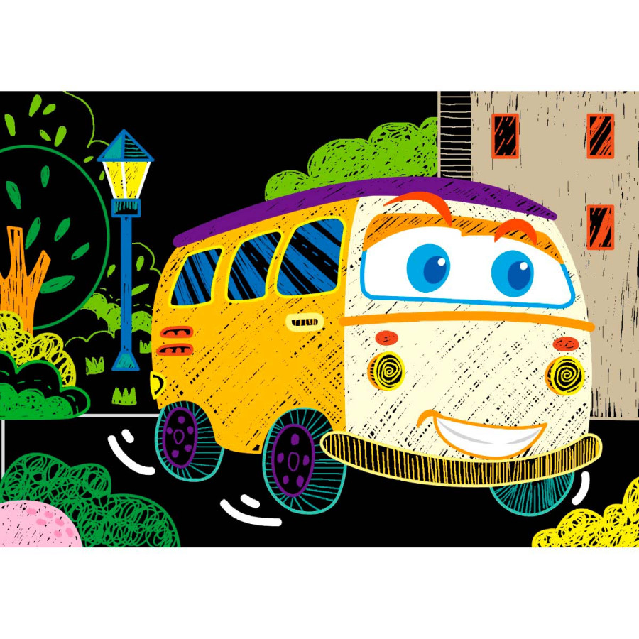 Mini Scratch Book Autos Avenir