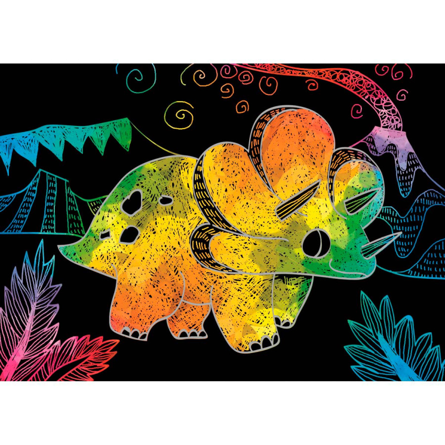 Mini Scratch Book Dinosaurios Avenir