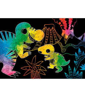 Mini Scratch Book Dinosaurios Avenir